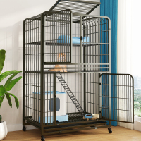 [正版图书]猫笼子别墅超大自由空间家用室内两层带厕所一体猫咪猫窝猫舍猫屋