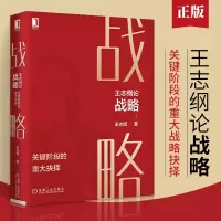 [正版图书]王志纲论战略 关键阶段的重大抉择 王志刚战略书籍企业管理战略地图 认知战略分析战略制定战略实践教你制胜战略