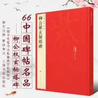 [正版图书]中国碑帖名品 66 柳公权玄秘塔碑 译文注释繁体旁注 毛笔软笔字帖书法临摹帖描红练古帖碑帖拓本 历代集评书籍