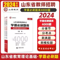 [正版图书]山香教育2024山东省教师招聘考试学霸必刷教育理论公共基础真题模拟题库上下两册高分高分突破山东招教教师招聘考