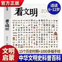[正版图书]看文明200个细节里的中国史 中国的文化地理与建筑衣食住行器7-14岁历史儿童读物历史文化科普百科绘本6岁以