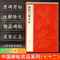 [正版图书]苏轼尺牍名品 中国碑帖名品72 释文注释繁体旁注 行书毛笔字帖书法临摹帖练古帖 东武帖邂逅帖次辨才韵诗帖 上