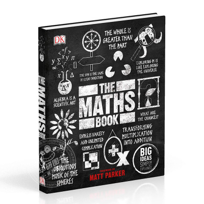 [正版图书]DK数学百科 The Maths Book 英文原版书 数学发展历史 自然 人工智能 DK科普百科系列 精装