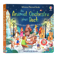 [正版图书]Usborne出品 动物管弦乐团巴赫协奏曲触摸发声书 Animal Orchestra Plays Bach