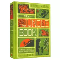 [正版图书]森林王子 英文原版绘本 The Jungle Book 奇幻森林 3D 手工立体书 丛林探险精美插图 英文版