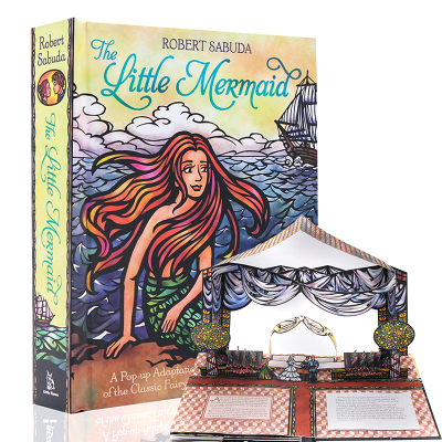 [正版图书]小美人鱼 立体书 英文原版绘本 The Little Mermaid Pop-Up 安徒生作品 童话故事神话
