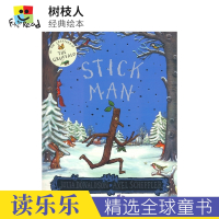 [正版图书]Stick Man 树枝人 茱莉亚·唐纳森 名家经典作品 咕噜牛同作者 圣诞主题 儿童英文绘本 课外读物 英