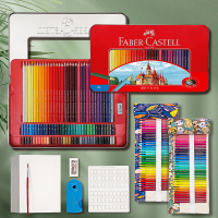 [正版图书]德国辉柏嘉72色油性彩铅36色48色100红辉水溶彩铅笔城堡款彩色铅笔手绘专业学生用水溶性画笔套装初学者绘画