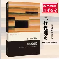 [正版图书]怎样做理论 当代学术棱镜译丛 知名文学理论家沃尔夫冈伊瑟尔 文学理论导读图书籍20世纪西方文学批评理论的师生