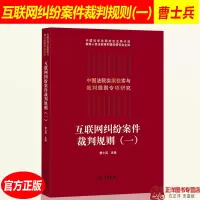 [正版图书]2019新 互联网纠纷案件裁判规则(一)曹士兵 中国法院类案检索与裁判规则专项研究 互联网领域裁判案例法律适