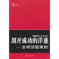 诺森剖开成功的洋葱:顶策划王荣奎9787801651068中国海关出版社