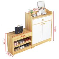 鞋柜玄关柜家用口大容量鞋架北欧带换鞋凳简约现代阳台储物柜子