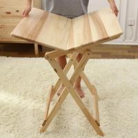 简易折叠桌可折叠圆桌子饭桌便携实木方桌小户型折叠餐桌家用套装