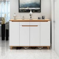 北欧口鞋柜简约现代多功能玄关厅柜经济型客厅对开组装