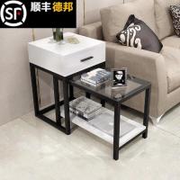 简约客厅小茶几沙发角几角柜沙发边柜玻璃小边几角几卧室边柜角桌