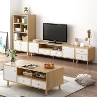 北欧电视柜简约现代茶几电视柜组合套装客厅卧室小户型实木电视柜