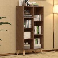 简约书架落地家用简易置物架储物柜简约现代学生书柜书架办公柜