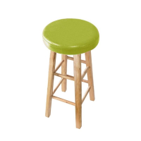 实木吧台椅吧台凳实木酒吧凳酒吧椅奶茶店皮革包面高脚凳橡木梯凳