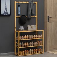 鞋架子实木简易多层楠竹鞋柜家用收纳防尘门口置物架经济型宿舍神器