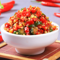 湖南特辣三色蒜蓉辣椒酱手工香辣剁辣椒下饭菜小米剁椒酱 400g