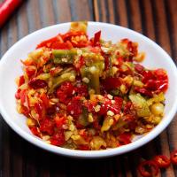 湖南特产钱村长剁椒贡菜脆椒辣椒酱下饭菜开胃菜香辣300g瓶装