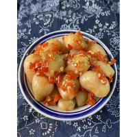 湖南特产新鲜荞头腌制酸辣茭头泡菜下饭菜剁辣椒藠头500g