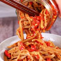 湖南特产红油花菜下饭菜香辣腌菜超辣咸菜剁椒酱菜瓶装280g/瓶