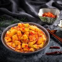 韩式地窖萝卜块咸菜韩国泡菜延边朝鲜族手工腌制酸辣萝卜块下饭菜450g