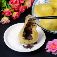 东北粘豆包[500g×2袋]正宗黏米芸豆馅蒸煎年糕传统糕点