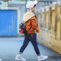 童装男童外套春装2020新款儿童棒球服开衫上衣连帽衫夹克中大童 潮