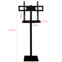 32-65寸液晶电视落地底座可调上下高度/仰俯移动落地隐形支架 升级款32-65寸99A142cm+托盘上下左右可调