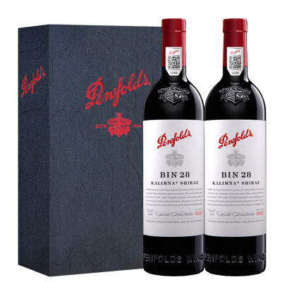 奔富 Penfolds 奔富28 BIN28 750ml*2瓶 红酒 礼盒 澳大利亚进口红葡萄酒