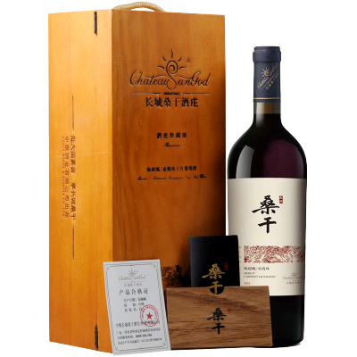 中粮长城桑干酒庄葡萄酒 桑干 珍藏级梅鹿辄赤霞珠干红 2012老款木盒750ml