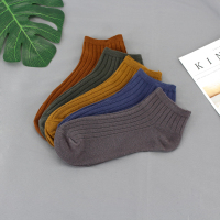 【48小时内发货】5/10双装春夏袜子男船袜纯色短袜薄款棉袜吸汗透气低帮袜