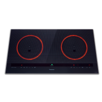 松下(Panasonic) KY-R8872KT 日本原装进口IR光火力嵌入式电磁炉 双灶电磁灶 灰色 2800W 9档