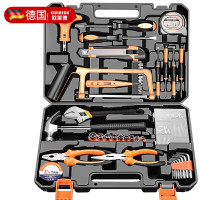 德国欧莱德家用多功能手动五金工具箱套装家庭电工木工电讯维修工具修理组合套装[亏本冲量手动豪华82件套]
