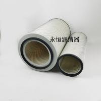 适用K2846精品全胶滤纸东风T5洒水车空气滤清器(直径28*高度46)