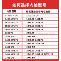 适用朝阳轮胎14/16/20/22/24/26X1.50/1.75/1.95/1 27X11/4朝阳内胎(美嘴48MM)