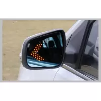 适用陆风X5 X7 X8大视野蓝镜电加热带LED转向灯防眩目反光镜倒车镜片 大视野蓝镜(电加热)一对(带LED)