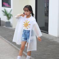 适用儿童雨衣男童幼儿园小学生小孩雨衣折叠书包雨衣帽檐防水透明雨衣