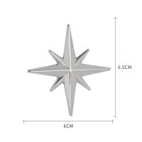 适用个性指南星车贴汽车创意3D立体金属改装车标车身划痕装饰贴后尾标