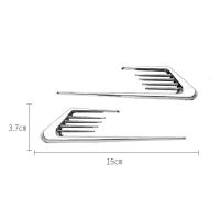 适用汽车个性改装鲨鱼腮侧假叶子板出风口车贴车身装饰贴刀锋侧标通用