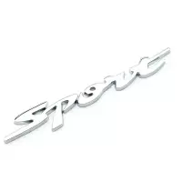 适用汽车改装运动sport个性车标贴 金属侧标尾标车贴3D立体车标贴