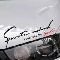 适用汽车灯眉 sports灯眉贴 个性反光车贴机盖贴纸 引擎盖贴 装饰车贴