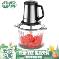 奥克斯绞肉机家用电动不锈钢全自动商用大容量多功能搅肉碎菜蒜蓉 玻璃碗