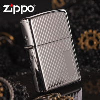 美国ZIPPO打火机 芝宝 经典鉻直纹镜面 防风火机 350