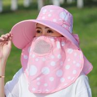 遮阳帽女士防晒面罩全脸夏天护颈防紫外线遮脸骑车凉帽大沿太阳帽