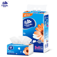 维达抽纸巾3层120抽卫生纸抽面巾纸家用实惠装擦手纸4包