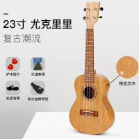 儿童吉他玩具尤克里里乌克丽丽23寸初学入儿童音乐乐器女孩男孩 初学入门23寸尤克里里原木色+琴包