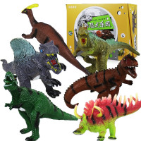 儿童恐龙玩具仿真模型野生动物海洋世界全套装霸王龙男孩 恐龙乐园6款组合E005